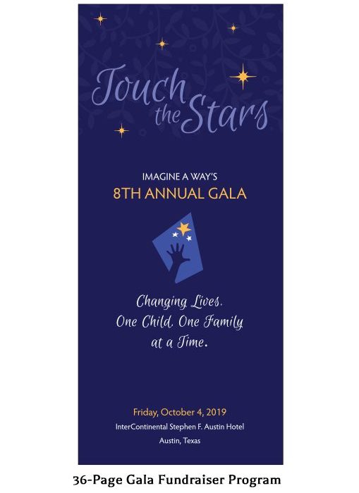Sample Pages from the Imagine A Way 2019 Gala Benefitting Children with Autism in Central Texas