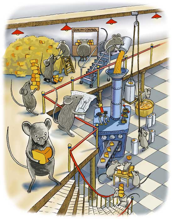 The Cheese Factory   © 1998 Randy Mott