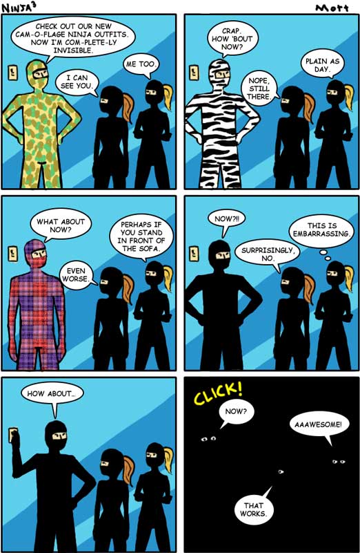 Ninja's Cubed Comic strip © 2008 Randy Mott
